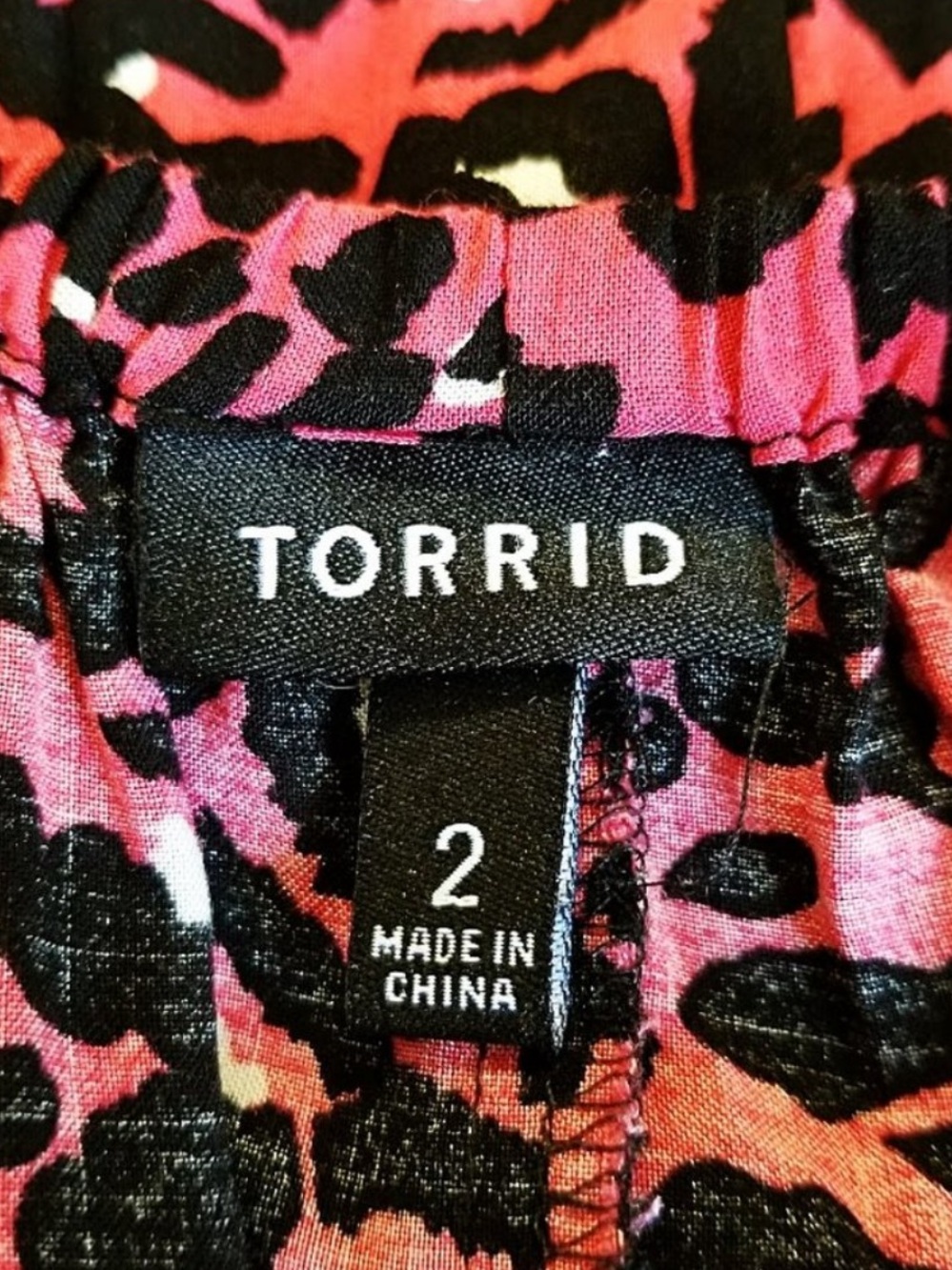Torrid Cheetah Print Sun Dress Size 2x Womens Plus Hot Pink Leopard Sundress - Picture 8 of 11
